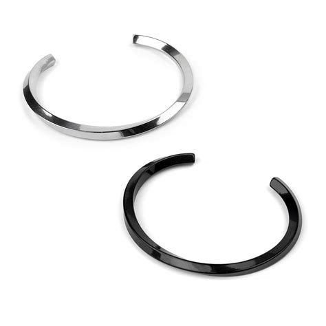 Steel Mobius Twisted Bangle