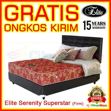 Jual Spring Bed Elite Serenity Superstar X Set Kasur Divan