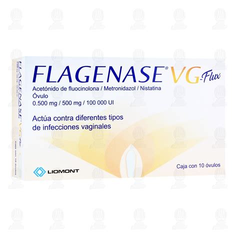 Flagenase VG Flux 0 500mg 500mg 100 000UI 10 Óvulos