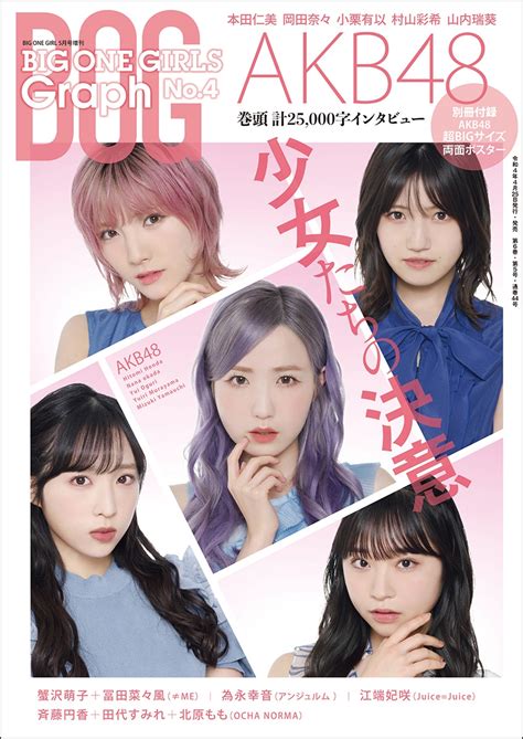 4月25日 月 発売のbig One Girls増刊『big One Girls Graph Vol 4』に、本田仁美と小栗有以が登場