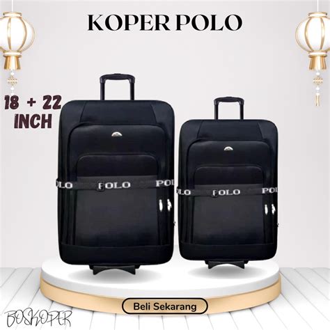 Jual Koper Kain Set 18 22 Inch Polo Ukuran Bagasi Ukuran Kabin Tas