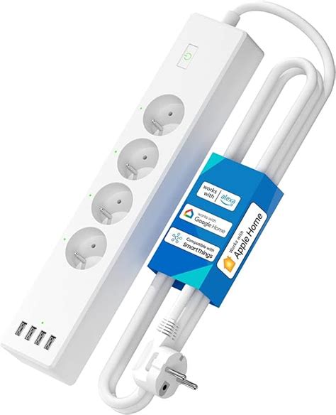 Multiprise Connectée Type E 16A Multiprise WiFi Compatible avec