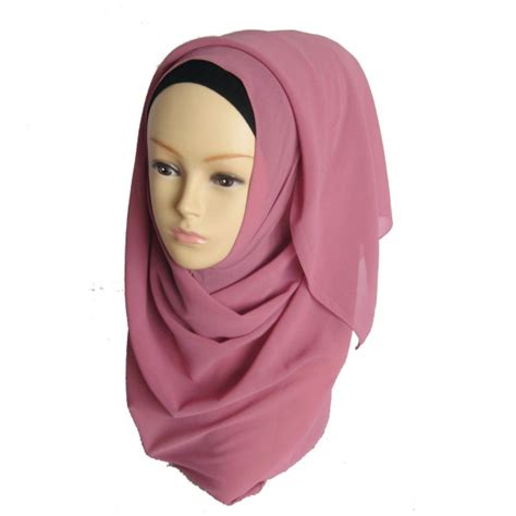 Muslim Women S Chiffon Long Scarf Hijab Islamic Wrap Shawls Arab Caps