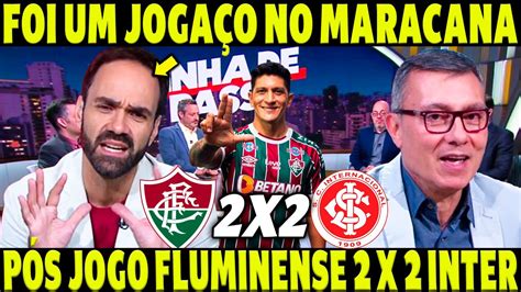 PÓS JOGO FLUMINENSE 2 X 2 INTERNACIONAL FOI UM JOGAÇO NO MARACA