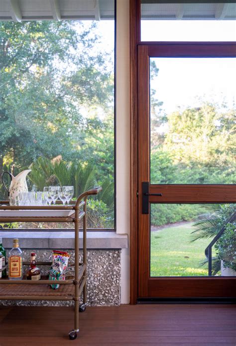 St Simons Island Screened Porch Addition Traditional Verandah