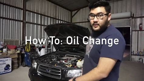 How To Subaru Forester Xt Oil Change Youtube