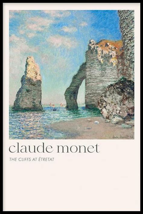 Claude Monet The Cliffs At Tretat Arte Van Gogh Arte Obras De Arte