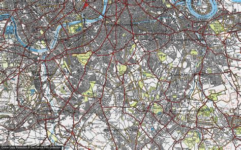 Historic Ordnance Survey Map of Tulse Hill, 1920