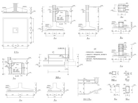 独立基础节点大样图（cad） 混凝土节点详图 筑龙结构设计论坛