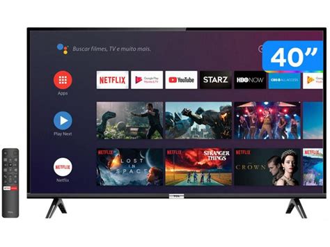 Smart Tv 40” Full Hd Led Tcl 40s6500 Android Wi Fi Hdr Inteligência