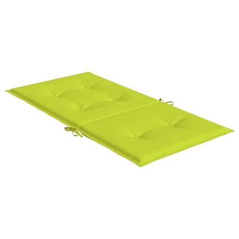 YESM Coussins De Chaise De Jardin 4 Pcs Vert Vif 100x50x3 Cm NOUVEAU