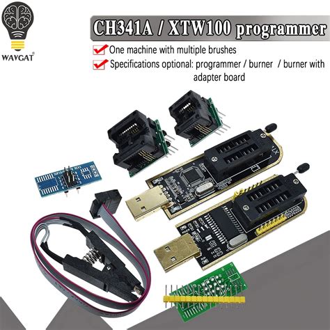 Módulo programador USB CH341A XTW100 24 25 Series EEPROM Flash BIOS