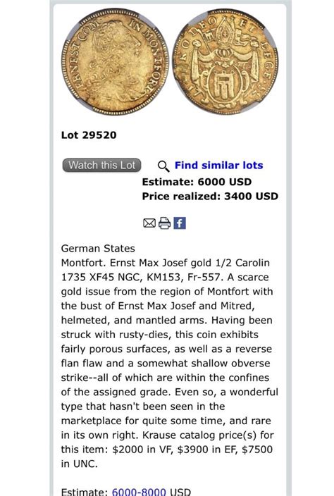 An Old Gold Coin Is On The Internet Page