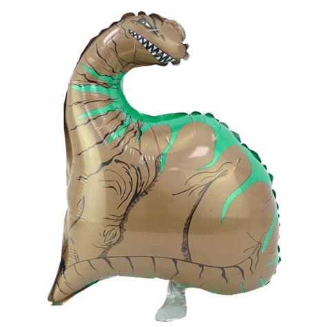 Pack Of 3 26 Inch Dinosaur Foil Balloons In Brown And Green Balloon Shop