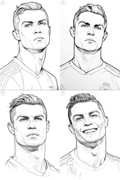 Desenho Do Cristiano Ronaldo Para Imprimir In Pencil Sketch