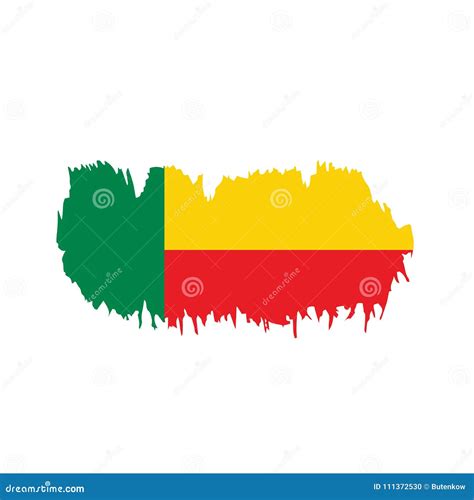 Bandeira De Benin Ilustração Do Vetor Ilustração do Vetor Ilustração