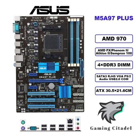 Asus M5a97 Plus Motherboard Atx Amd 970 Sb950 Am3 Ddr3 32gb Sata3 Audio I O Shopee Philippines