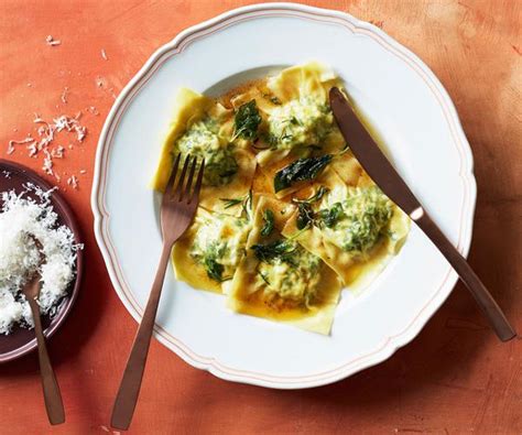 Spinach And Ricotta Ravioli Recipe Gourmet Traveller