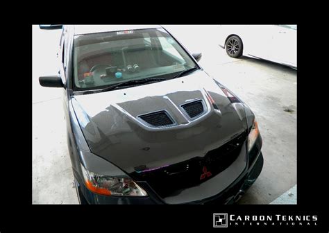 Mitsubishi Lancer Cs3 Equipped With Our Vented Evo Style Full Carbon