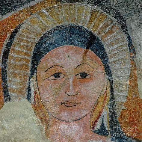 Female Saint With Staring Eyes Typical Of Lombardic Art In