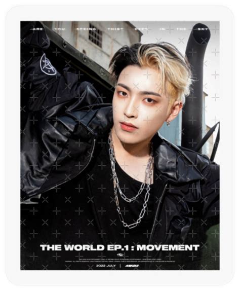 ATEEZ HONGJOONG THE WORLD EP 1 MOVEMENT GUERRILLA Stickers Sold By