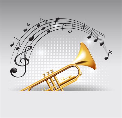 Trumpet Music Notes Clip Art