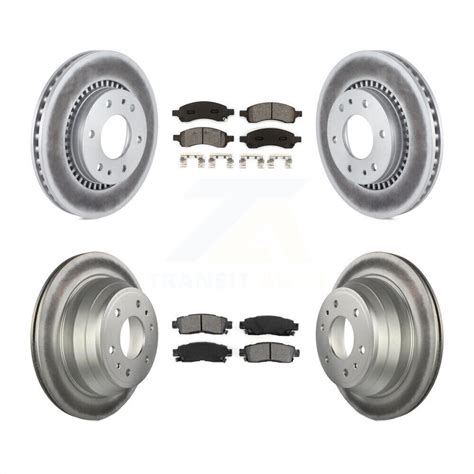 Coat Brake Rotors Semi Metallic Pad Front Rear Kit For Chevrolet