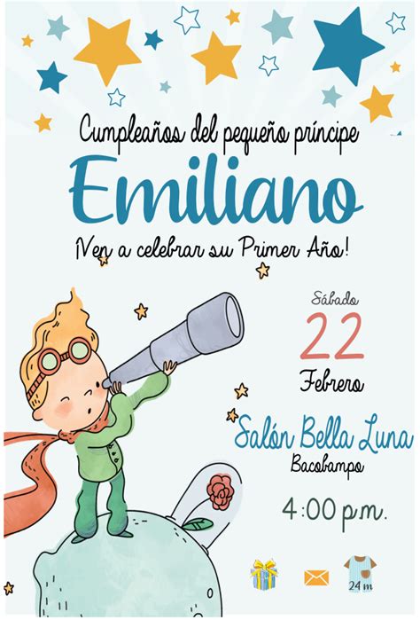 Invitacion Principito Fiesta Del Principito El Principito Cumple Porn