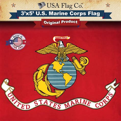 Marine Corps Flag 3x5 Foot By Usa Flag Co