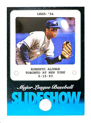 Roberto Alomar Of Leaf Mlb Slideshow Toronto Blue Jays