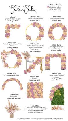 Discover 36 Customized Balloon Menus and balloon decorations party ...