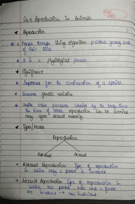 Solution Reproduction In Animals Class 8 Cbse Notes Vey Easy Notes For