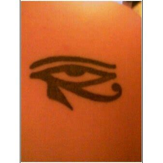 Egyptian eye of horus black ink tattoo - Tattooimages.biz