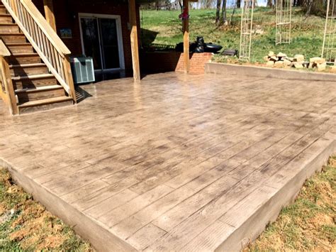 Woodplank Stamp Patio | Blackwater Concrete | Gore, VA