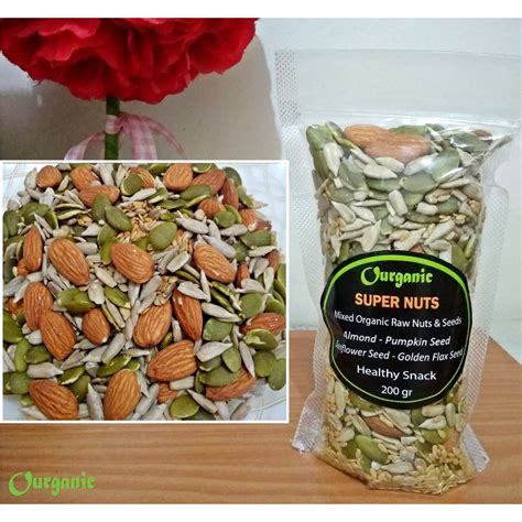 Jual Mix Raw Nut Gram Almond Pumpkin Seed Sunflower Seeds Flax