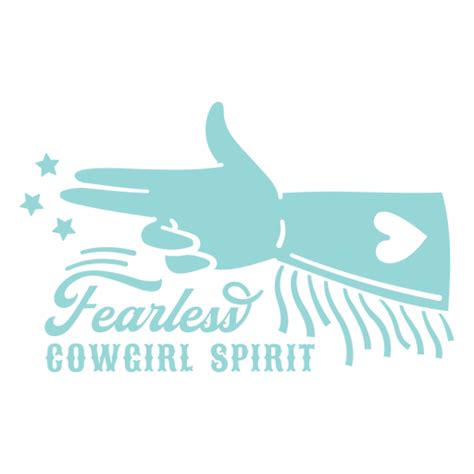 Fearless Cowgirl Spirit Png And Svg Design For T Shirts