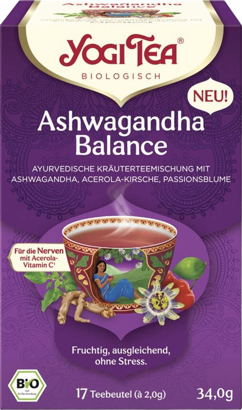 Yogi Tea Ashwagandha Balance Bio Aj G Ecco Verde Online Shop