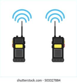 Walkie Talkie Icon Police Radio Online เวกเตอรสตอก ปลอดคาลขสทธ