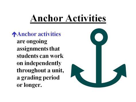 2differentiate / Anchor Activities