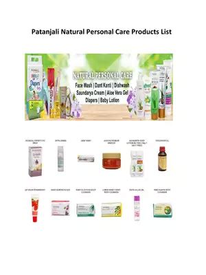 Patanjali Products List With Price 2025 PDF InstaPDF