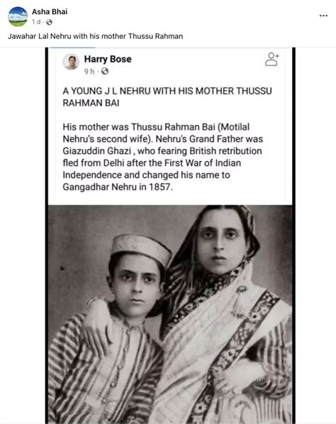 Jawaharlal Nehru’s Mother Misidentified in Viral Childhood Photo | BOOM