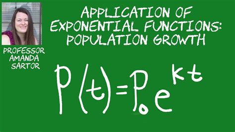 Application Of Exponential Functions Population Growth Youtube