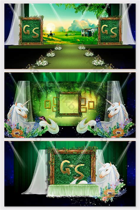 Mysterious Forest Fairy Tale Wedding Effect Picture Decors & 3D Models ...