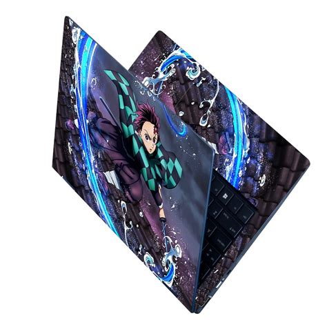 Shop Anime Tanjiro Kamado Water Breathing Form Laptop Skin | Buy Online ...