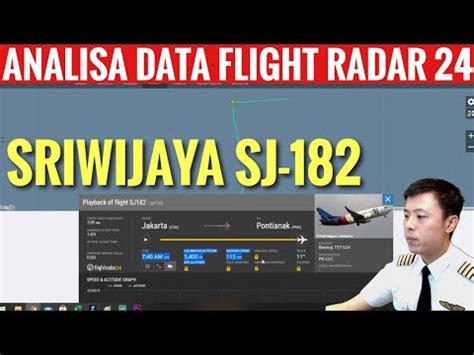 Cara Melihat Data Kecelakaan SRIWIJAYA AIR SJ 182 Via FlightRadar24 Sopa