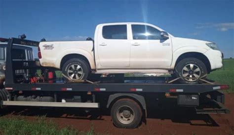 Polícia Militar recupera Hilux tomada em assalto PP News FB