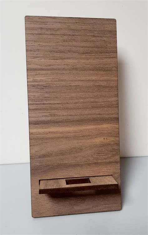 American Black Walnut Phone Stand Wc Woodform Crafts