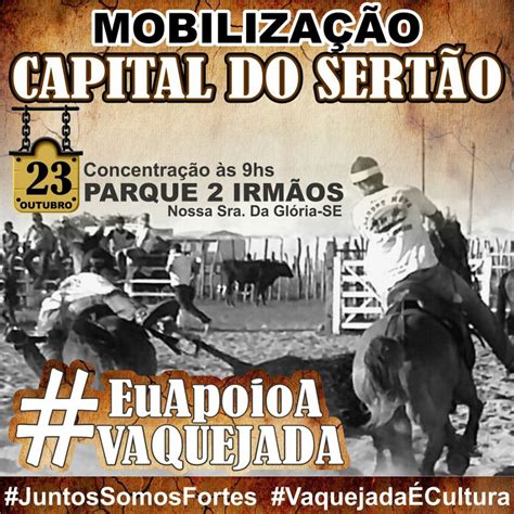 EUAPOIOVAQUEJADA Mobilização em apoio as vaquejadas acontecerá na