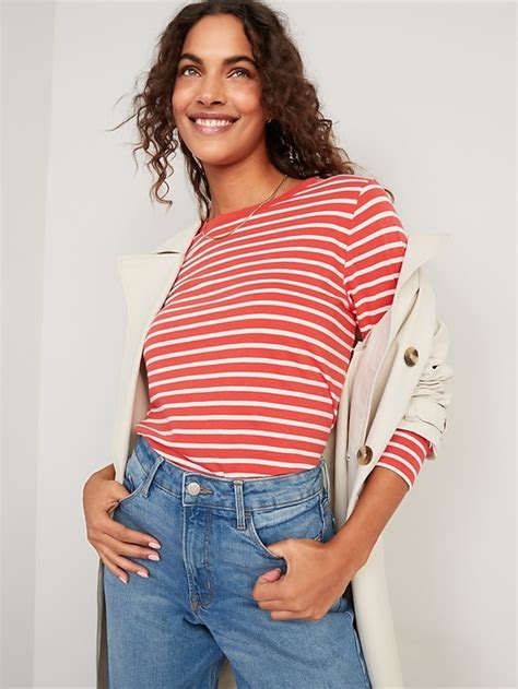 Long Sleeve Everywear Striped T Shirt Old Navy