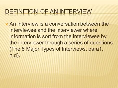 Interview Definition And Types Printable Templates Free